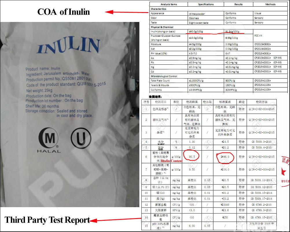 Inulin powder